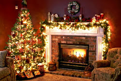 fireplace christmas tree fire trees cozy place holiday wallpapers decoration xmas hearth warm elegant google deco luxury front