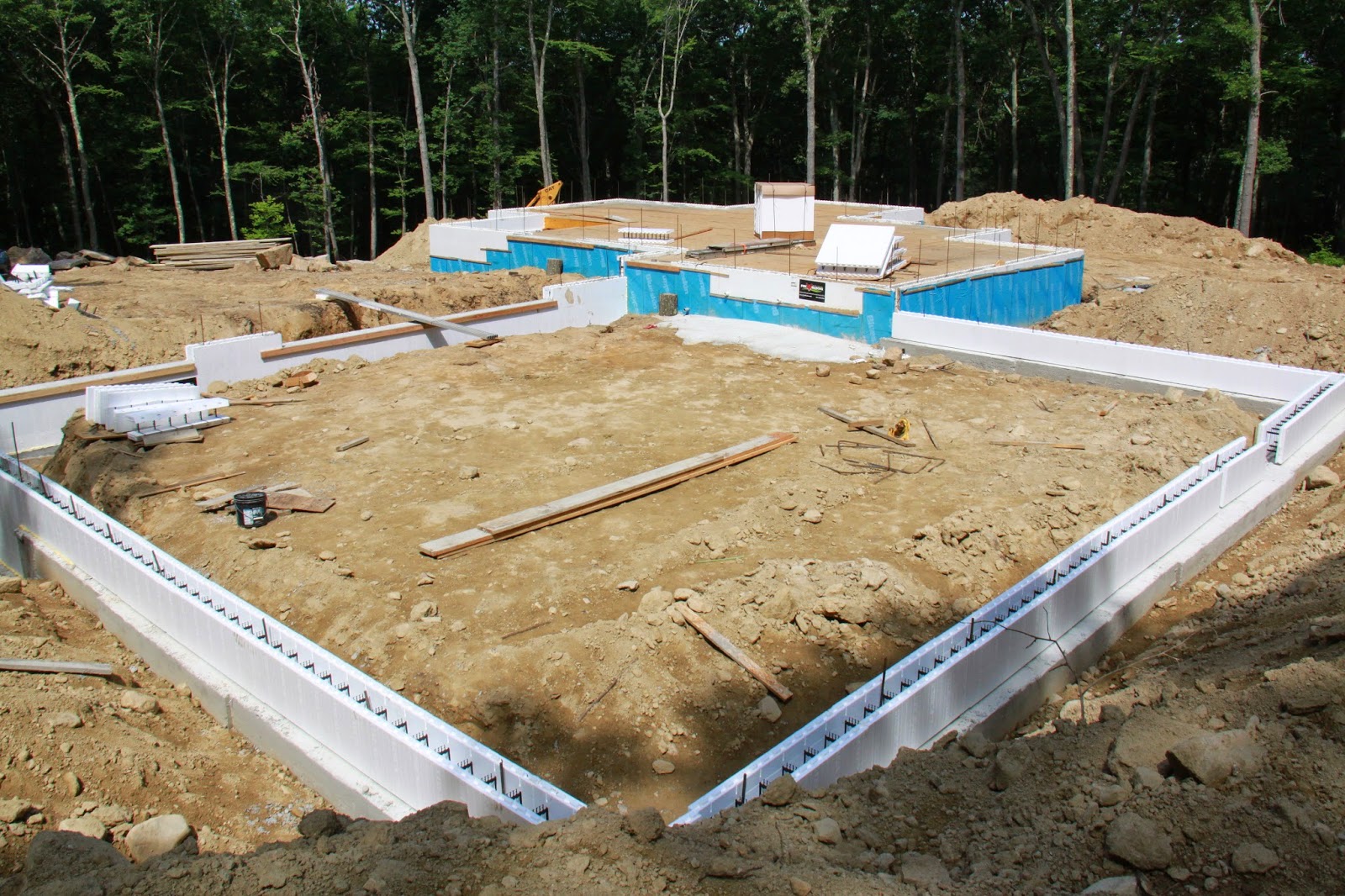 Our New England Energy Star ICF Home Build Excavation, Footings, Frost