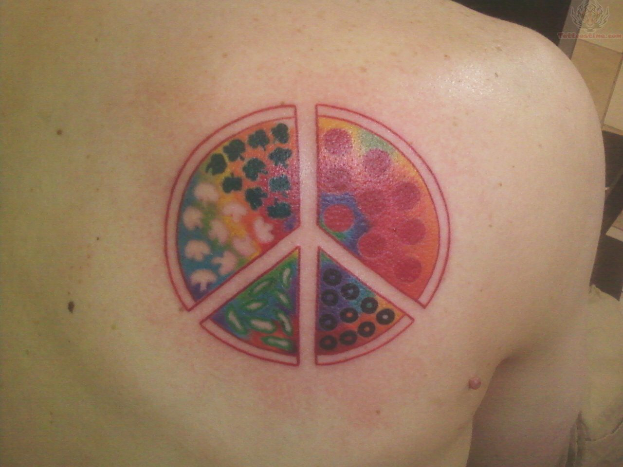 Peace Sign Tattoosteulugar