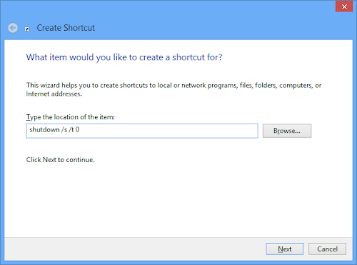 Windows 8 Shutdown Shortcut Windows 8 Shutdown Shortcut