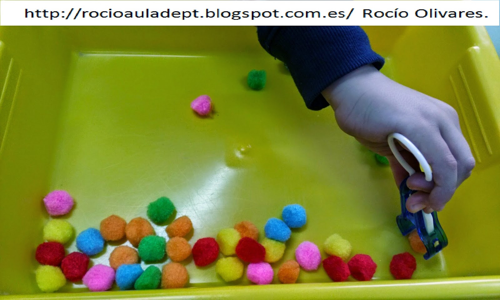 ROCIO OLIVARES. EL AULA DE PT.: PINZAS Y POMPONES. Parte 1.