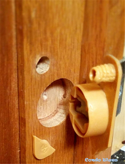 Condo Blues How To Repair A Loose Cabinet Door Hinge