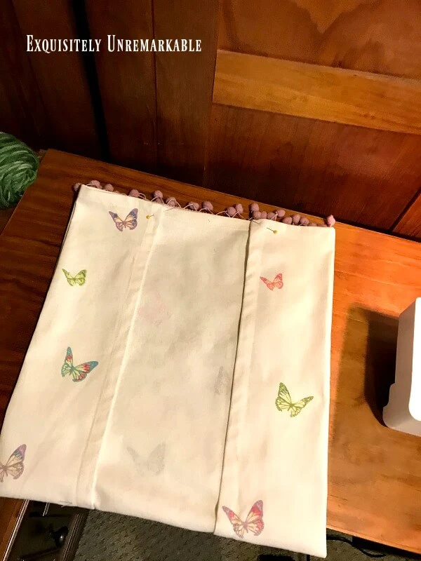 Fold And Pin Dish Towel For Pillow Cover