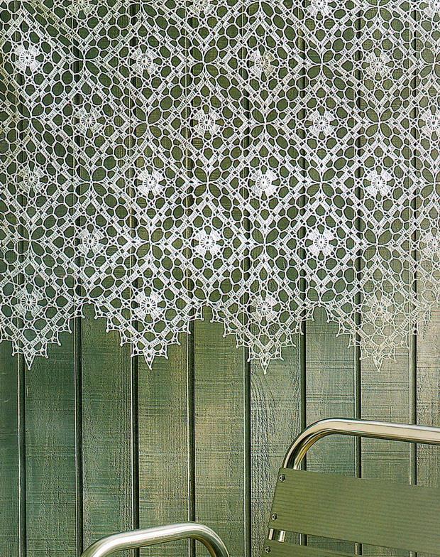 Crochet Lacy Curtain With Crochet Pattern Crochet Patterns