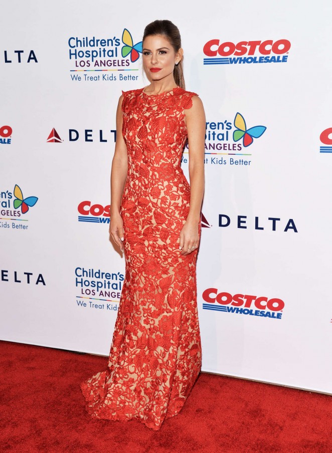 Maria Menounos in a red lace dress at the Children's Hospital Los Angeles Gala: Noche De Ninos
