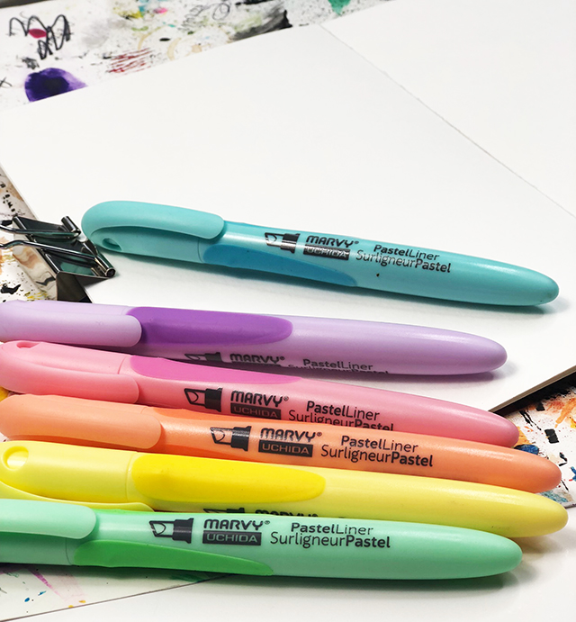 a peek inside my process: playing with highlighters