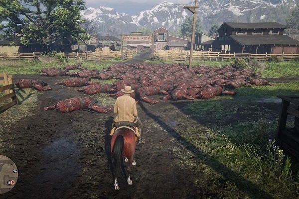 الخيول الميتة تغزو عالم لعبة Red Dead Redemption 2 في ظاهرة غريبة جداً 