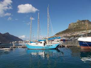 Classic Deep sea sailing Yachts parked in Hout Bay.