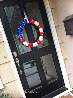 solo cup wreath, american flag wreath