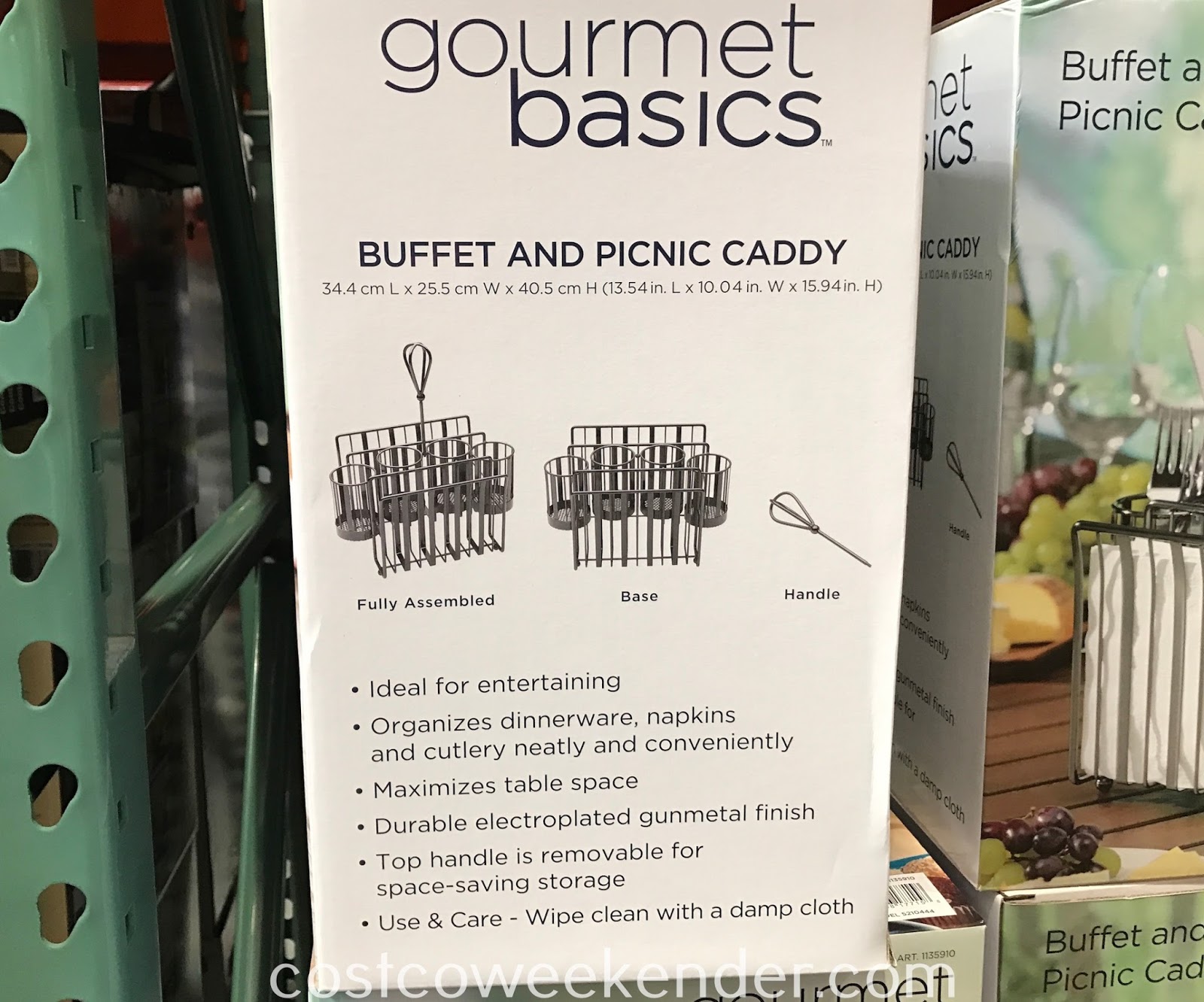 Gourmet Basics by Mikasa Buffet and Picnic Caddy Costco Weekender