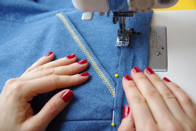 How to sew the Miette skirt - Attaching the waistband