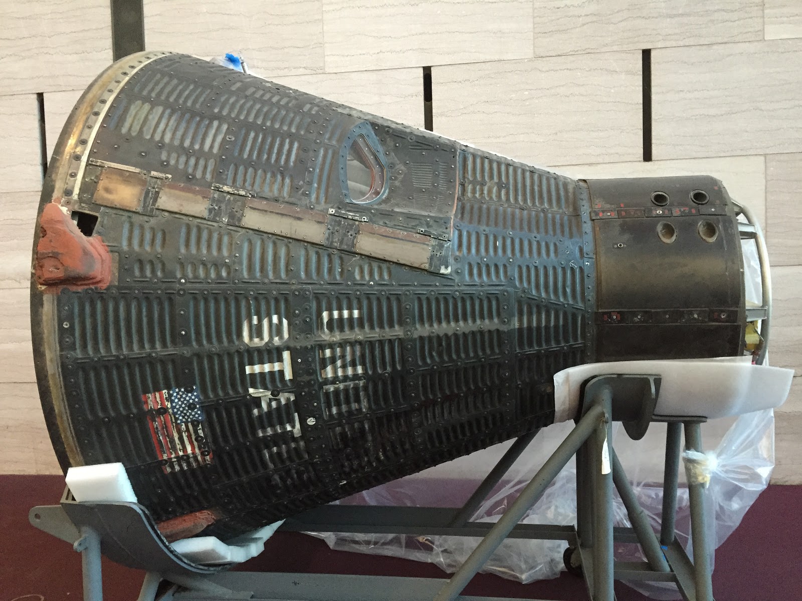 first american spacewalk capsule