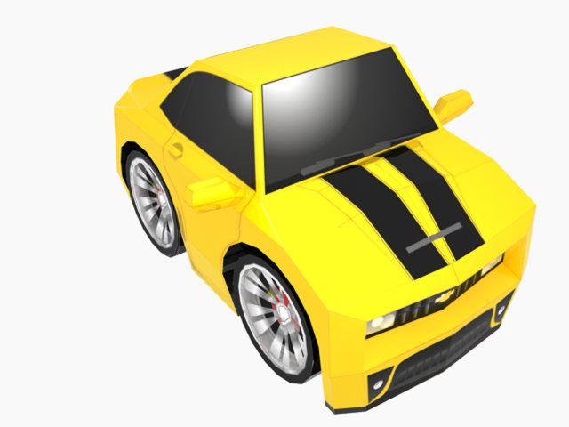 SD Camaro Paper Toy
