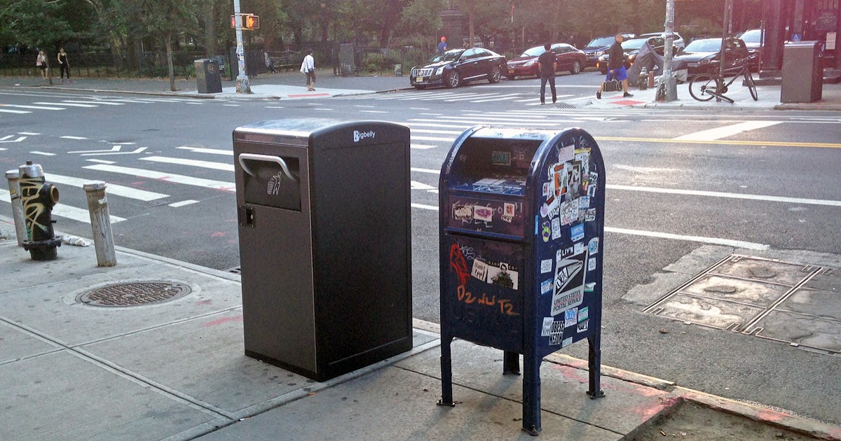 East Village Today Mailbox vs. Trash Can