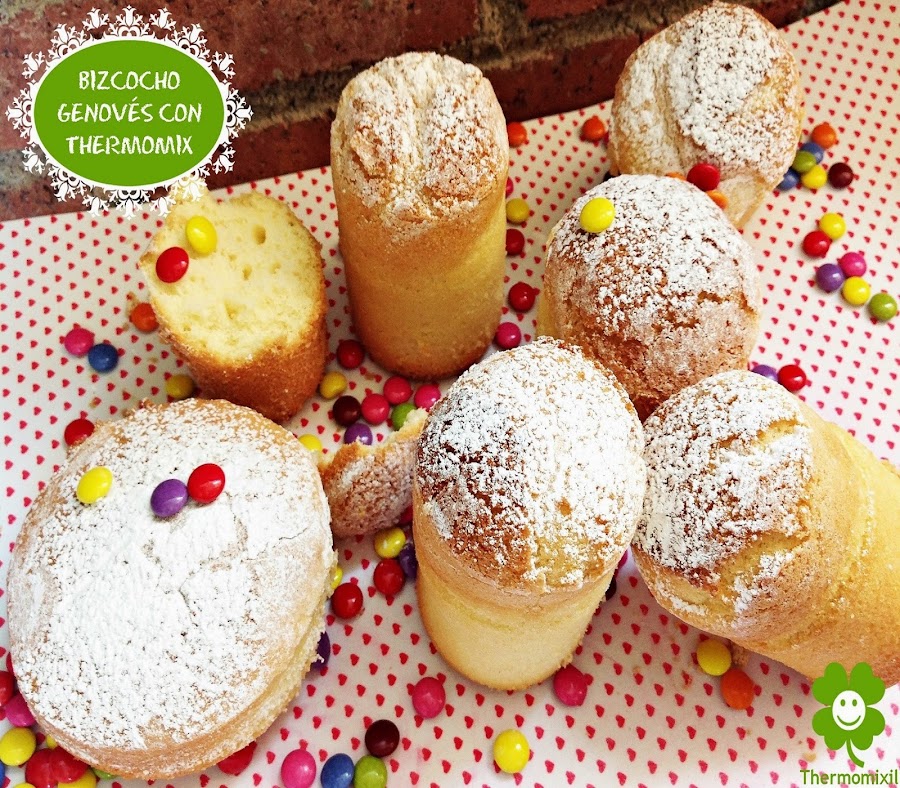 BIZCOCHO GENOVÉS CON THERMOMIX