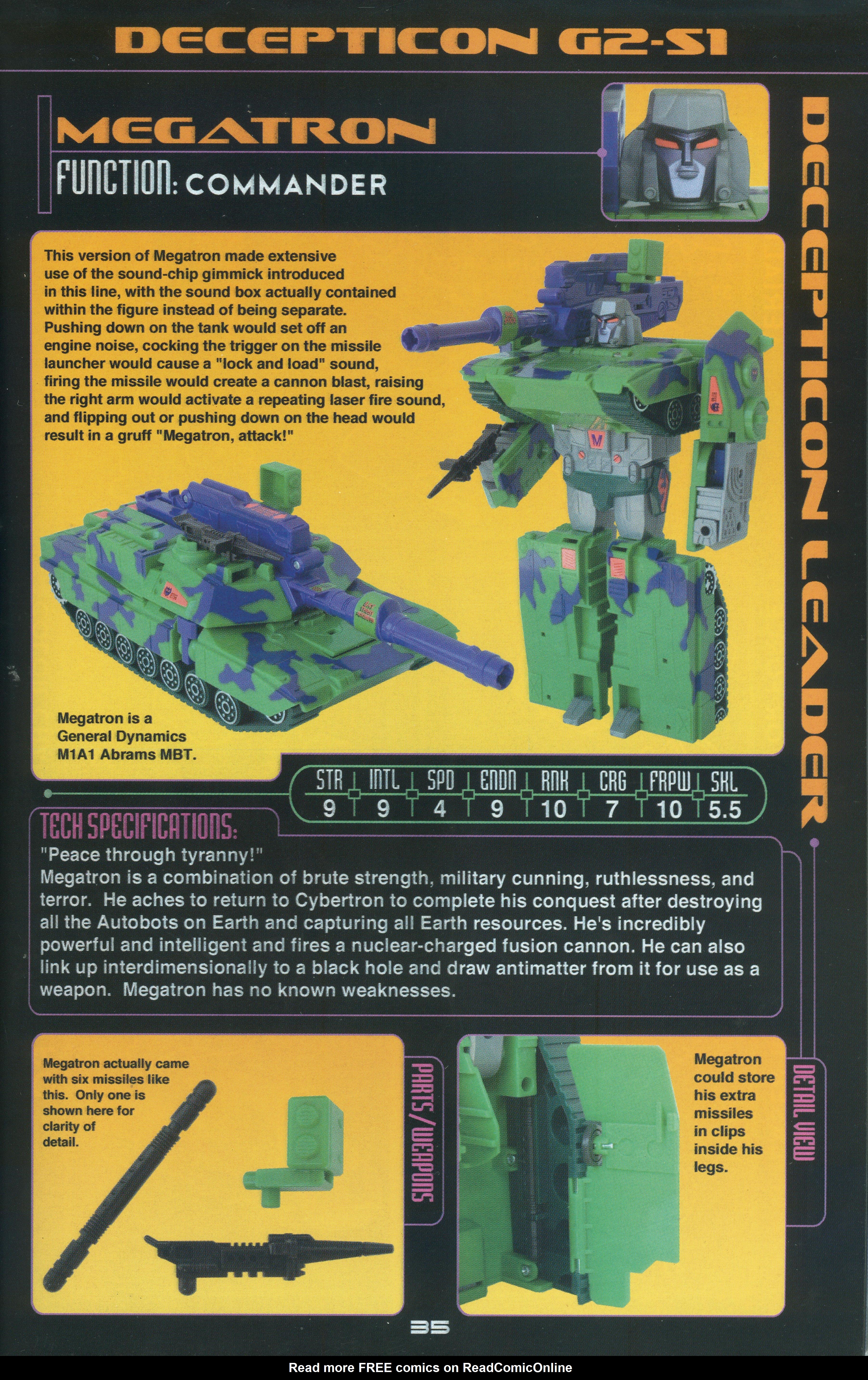 Read online Cybertronian: An Unofficial Transformers Recognition Guide comic -  Issue #6 - 37