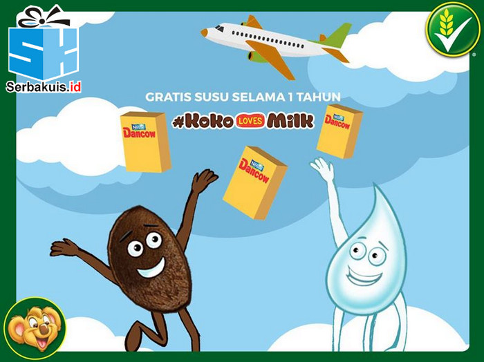 Promo Koko Loves Milk Berhadiah Susu Selama 1 Tahun