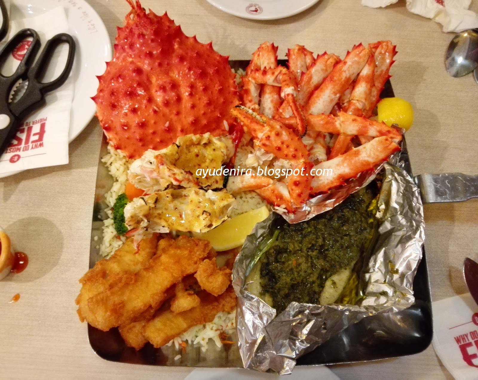 AyuDenira King Crab at Manhattan Fish Market