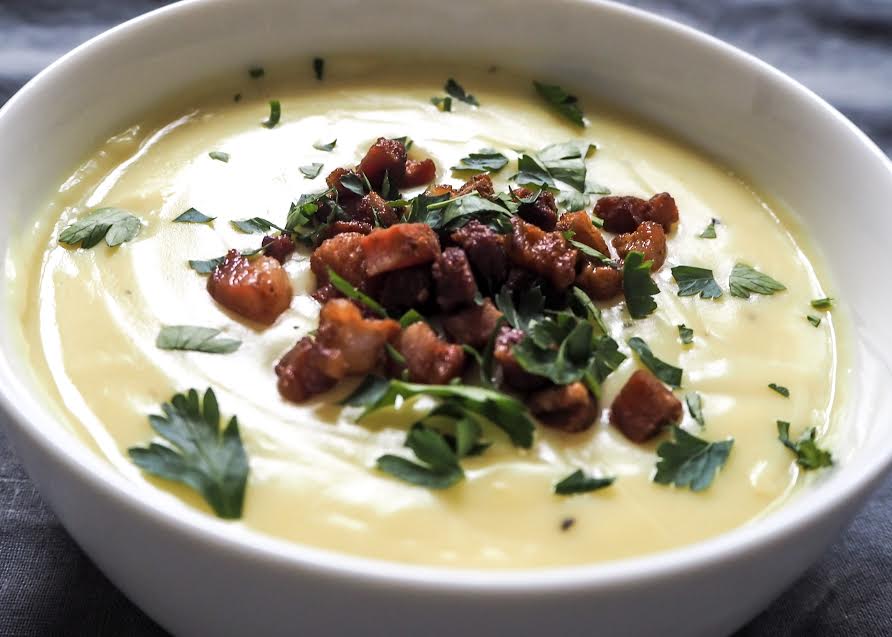 Cauliflower Cheese & Pancetta Soup LONDON MUMMA