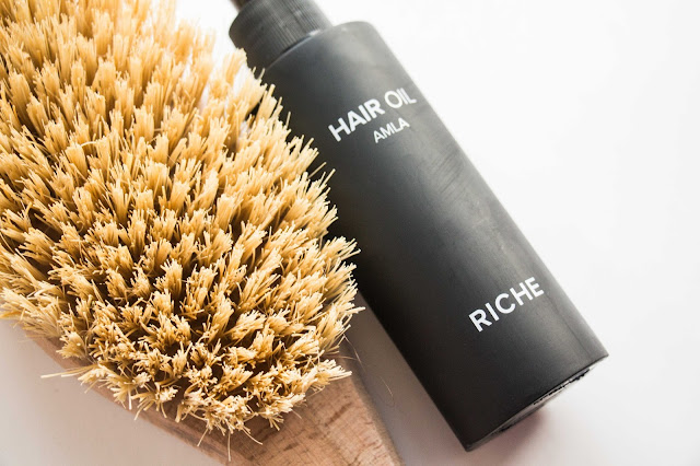 Дренажная щетка для сухого массажа и масло для волос Riche - Beauty in ...