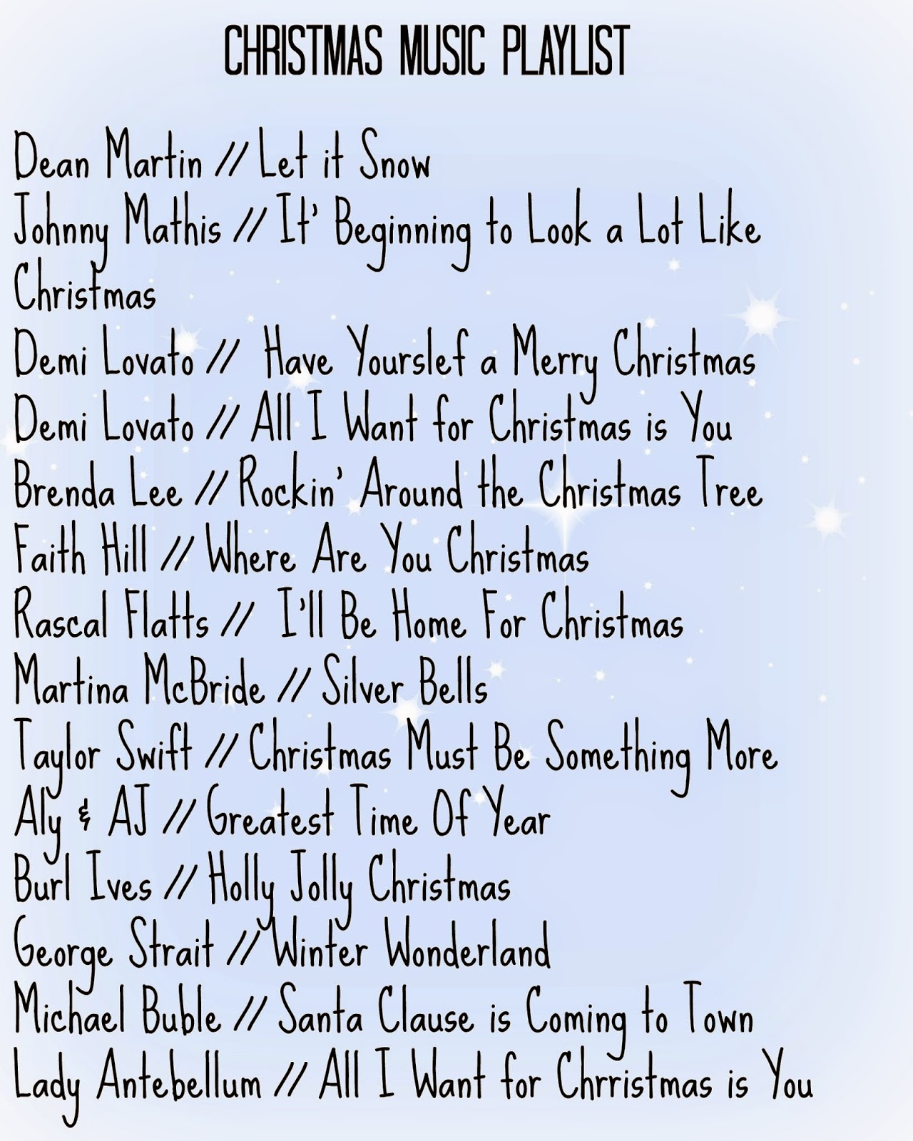 Writing My Story Christmas Music Playlist