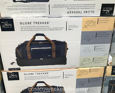 Pack light or pack heavy, the Skyway Globe Trekker Two Compartment Rolling Duffel has you covered