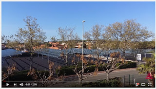 vidéo location à l'année vue sur le panneaux voltaiquue du Cap d'agde