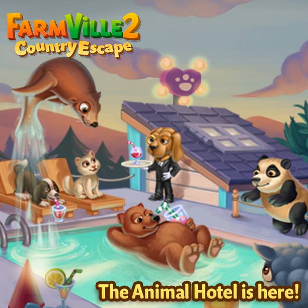 FarmVille2 Cutest Dog Butler at the Animal Hotel!