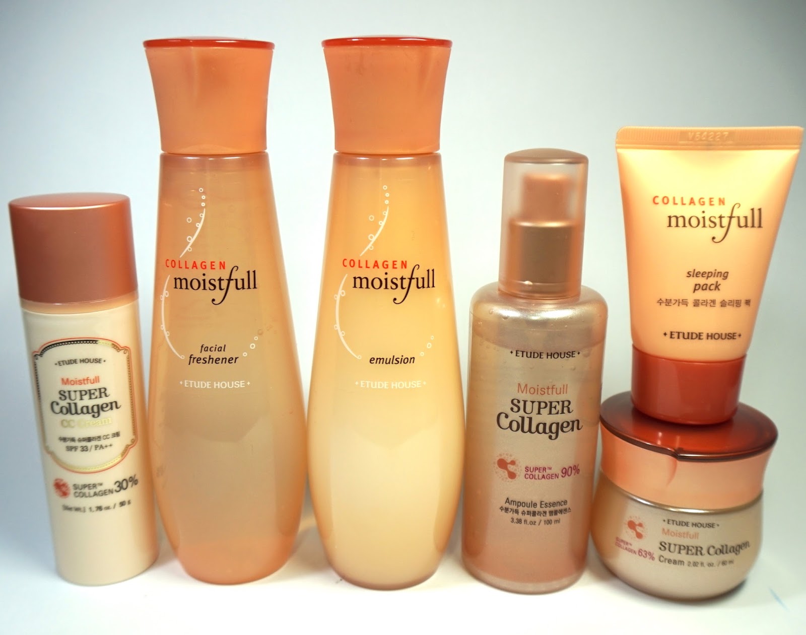 Etude House Collagen Moistfull Skin Care Line Review