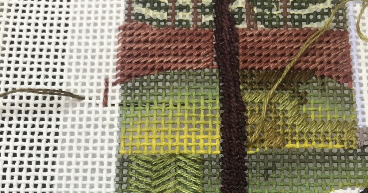 steph's stitching Grass Stitches on the White Farm