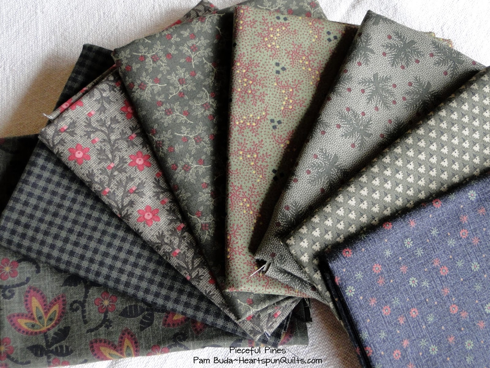 Heartspun Quilts Pam Buda Pieceful Pines Fabric Arrives!!