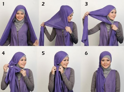 Tutorial Hijab Wajah Bulat