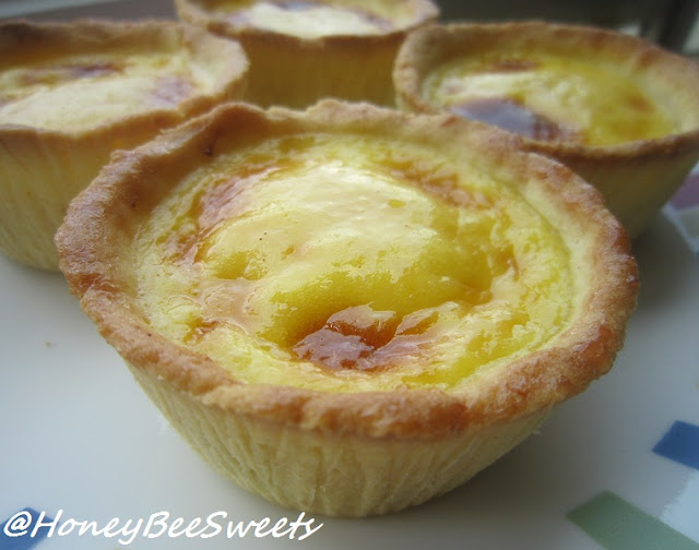 Honey Bee Sweets: German Style Cheese Pudding Tart (德式乳酪布丁塔)