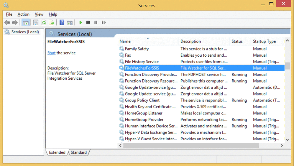 Microsoft SQL Server Integration Services Create Windows Service to