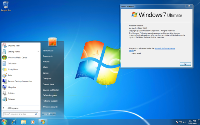 تحميل وندوز Windows 7 Ultimate SP1 نسخة ايزو اصلية 32 و64 بت