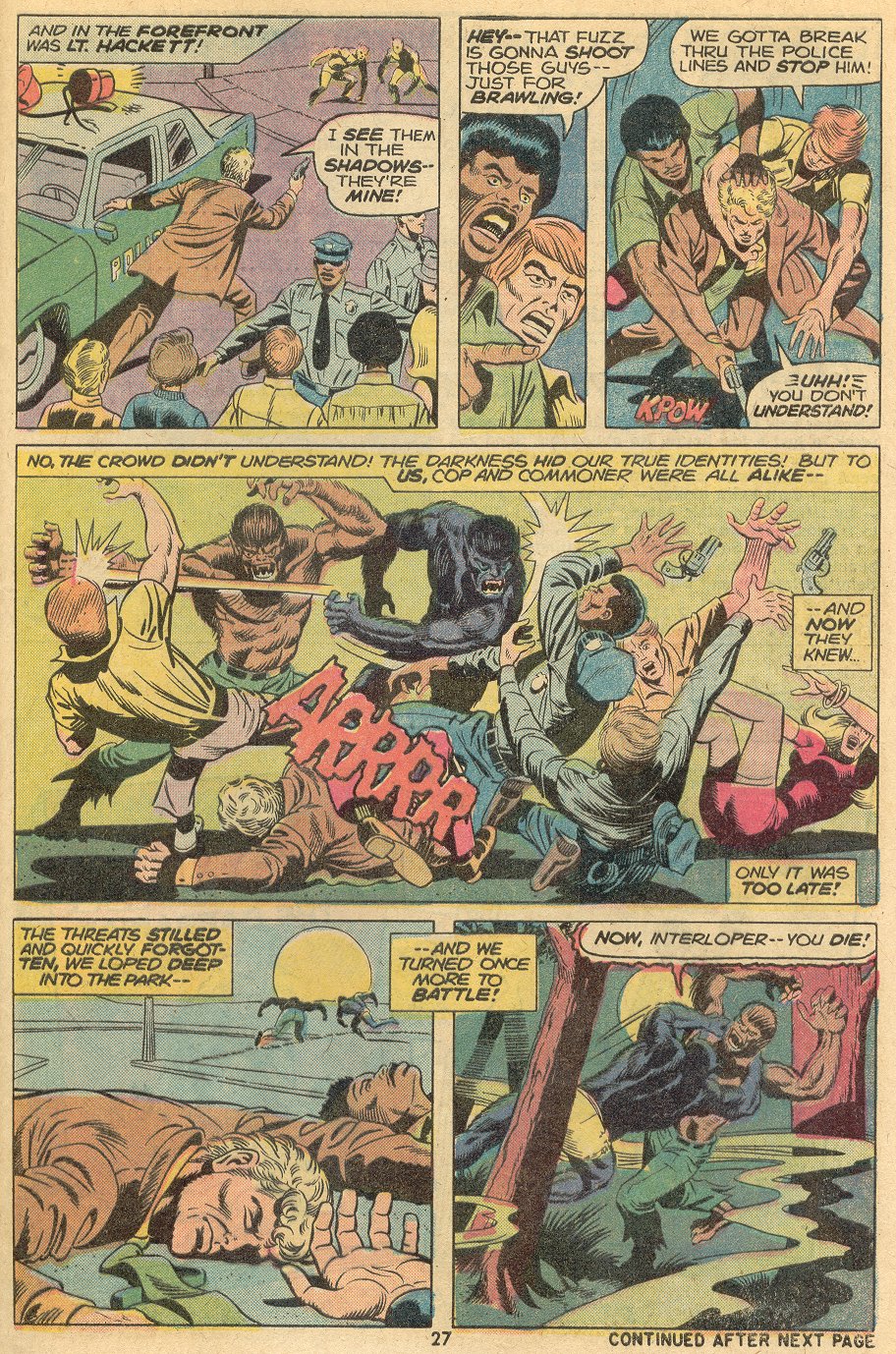 Read online Werewolf by Night (1972) comic -  Issue #18 - 18
