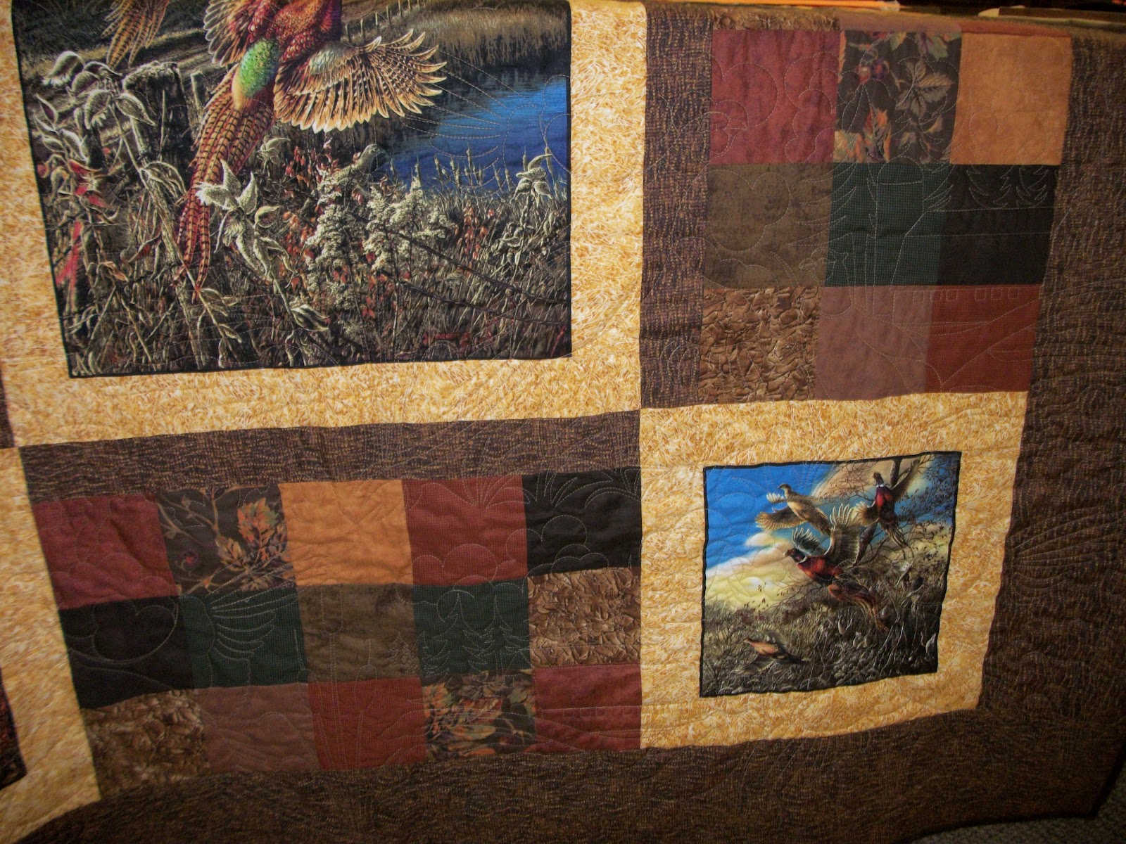 Willow Lake Stitches A New Pheasant Quilt