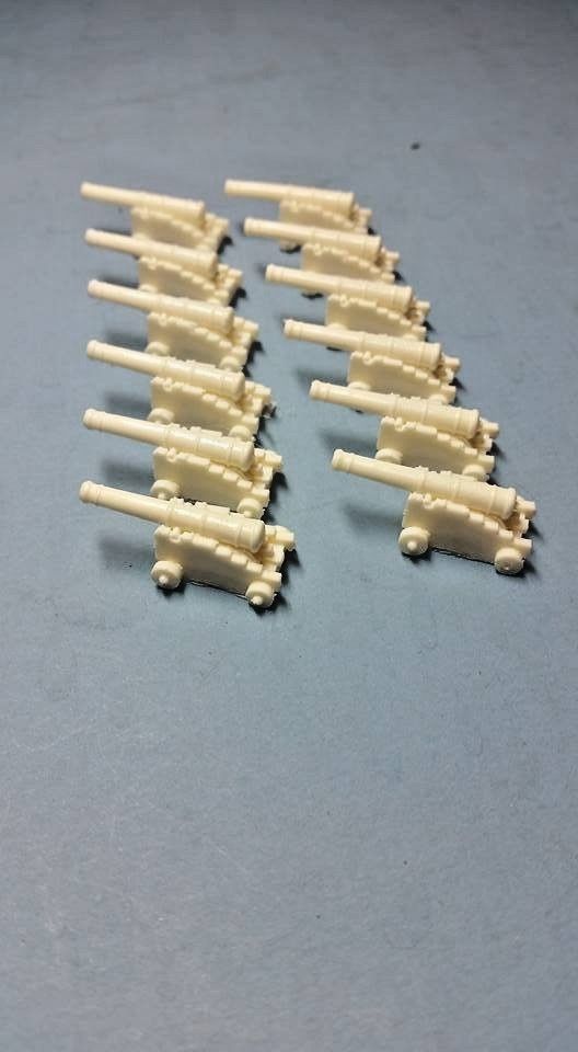 oldSarges Wargame and Model blog 1/100 scale ship cannons