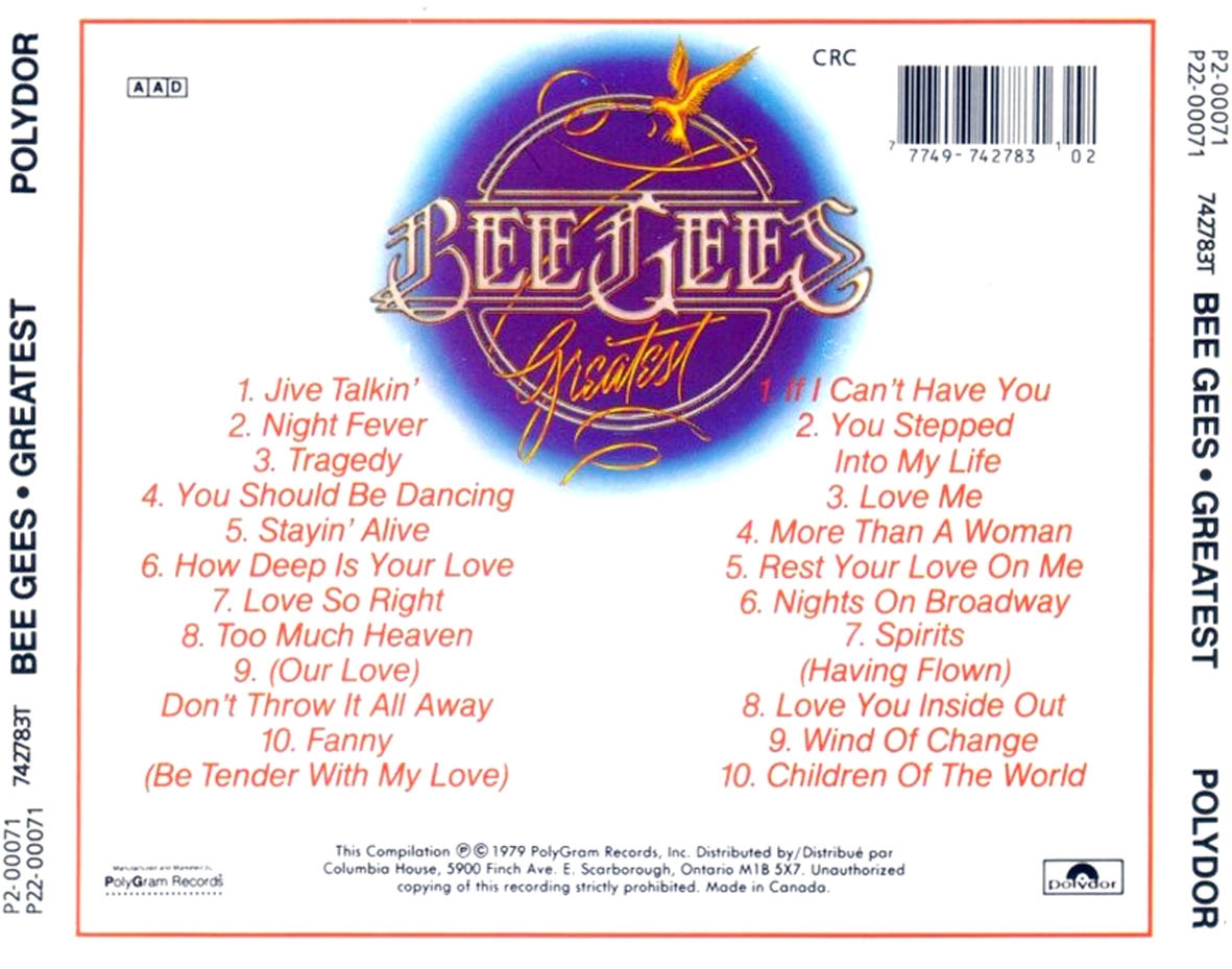 bee gees greatest hits album