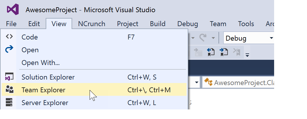 step by step working with github repository and visual studio 2017