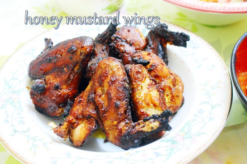 Catatan harian dunia masakan: honey mustard wings