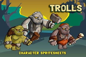 2D Oyun Yapabilmek için Troll Karakter Sprites