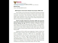 Resmi !!! BKN Terbitkan Siaran Pers Persiapan Penerimaan CPNS 2018 Resmi !!! BKN Terbitkan Siaran Pers Persiapan Penerimaan CPNS 2018