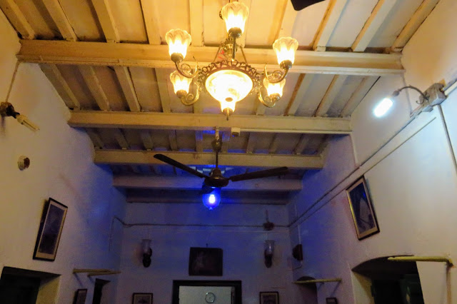 The interiors of Chaudhuribari Amadpur,Baithakkhana just after entrance Chaudhuribari Heritage Homestay at Amadpur near Memari Burdwan in West Bengal