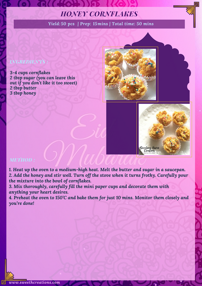 HONEY CORNFLAKES RECIPE
