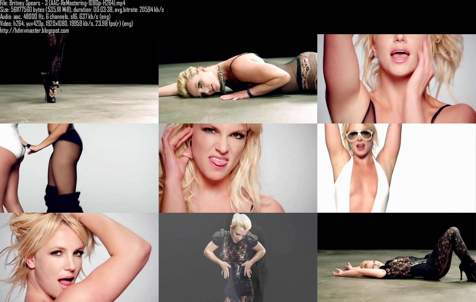 High Definition Music Video Britney Spears 3 Aac Remastering.