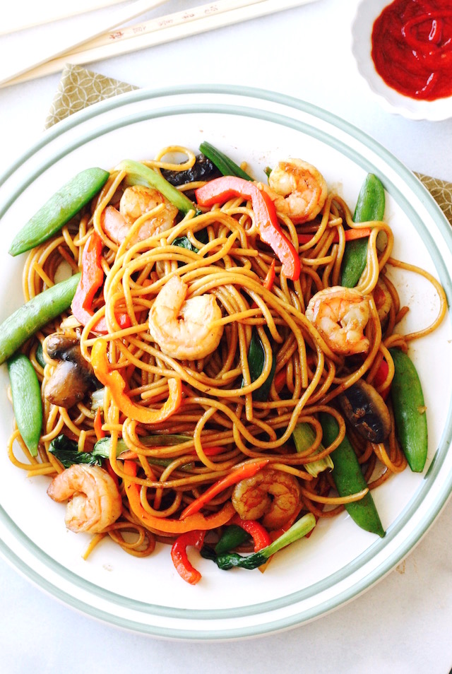 Shrimp Lo Mein by SeasonWithSpice.com