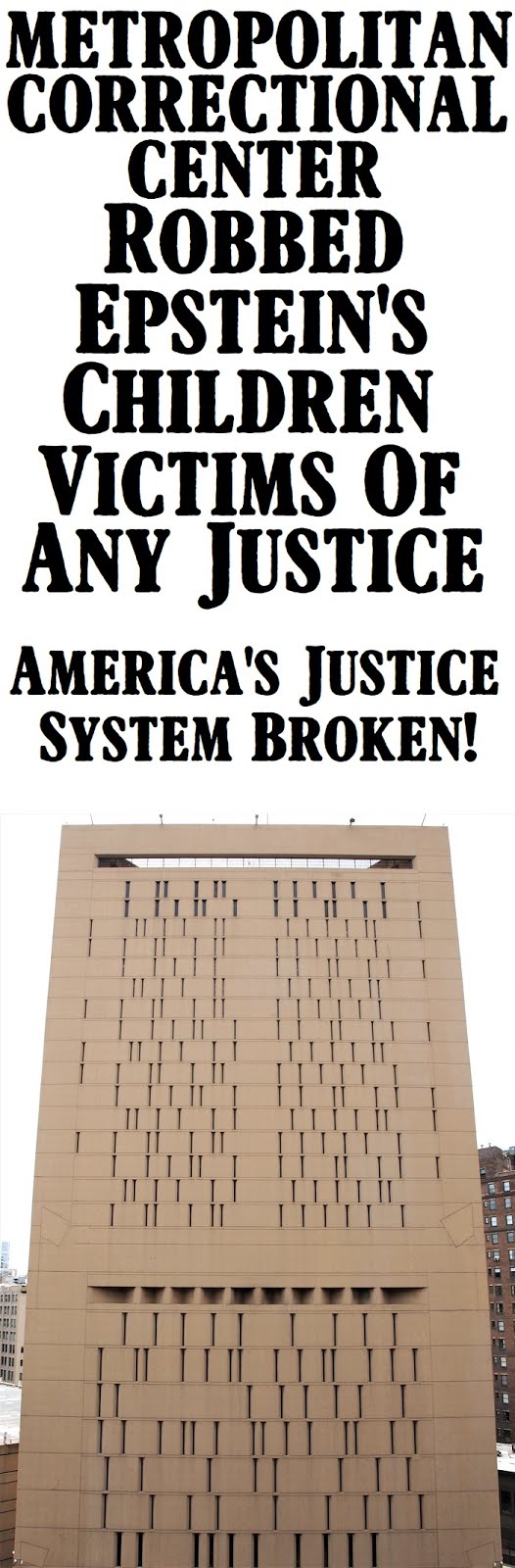 The Children Victims Of Epstein Have Been Robbed Of Justice!