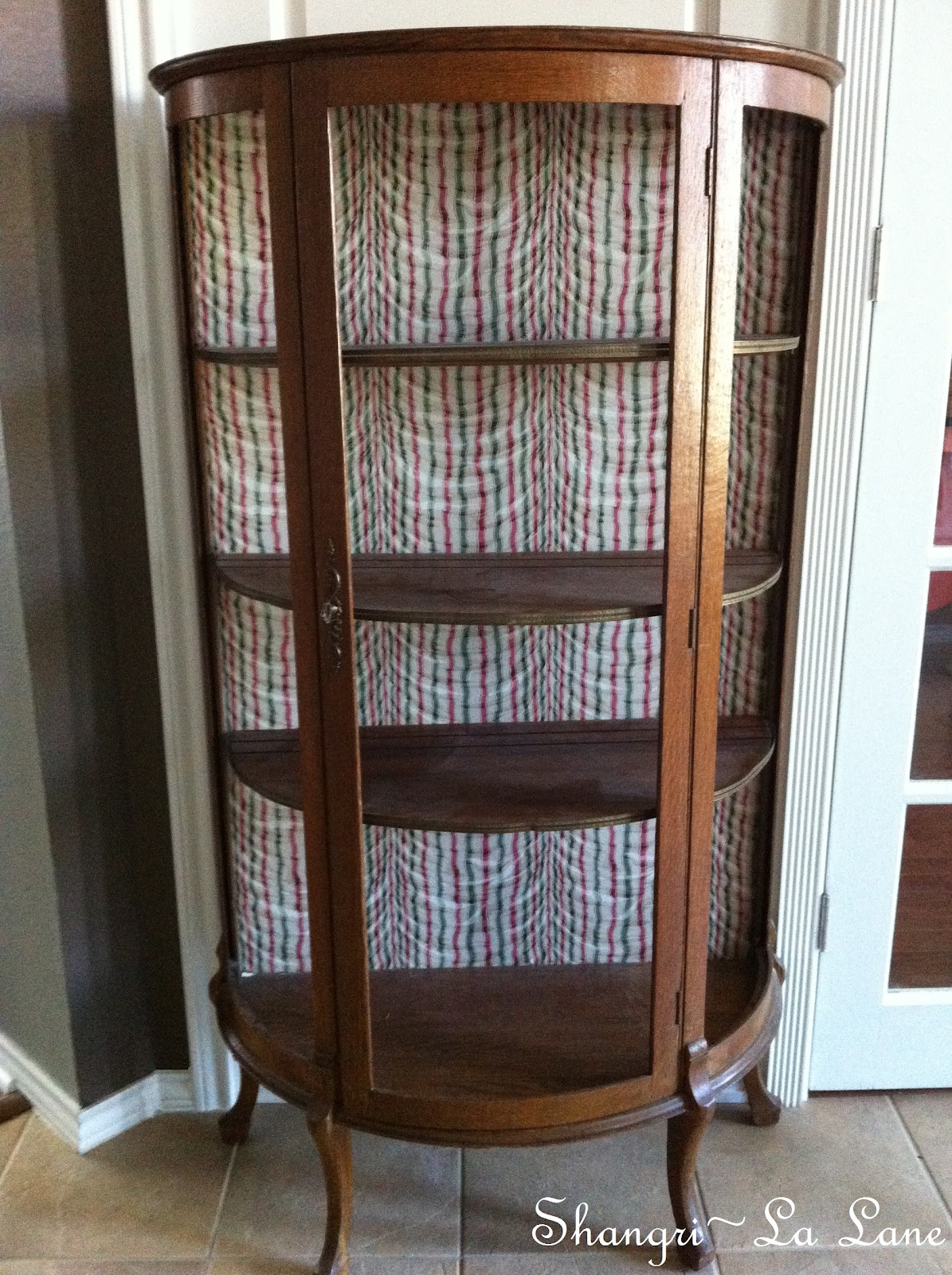 Antique Curio Cabinet Before