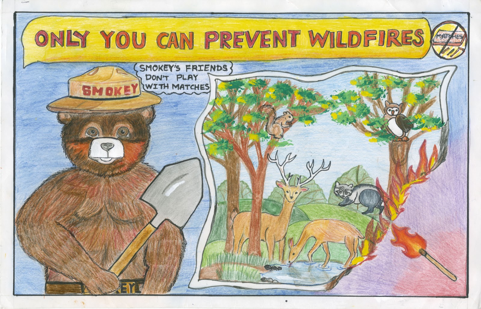 Smokey and Woodsy at Your School